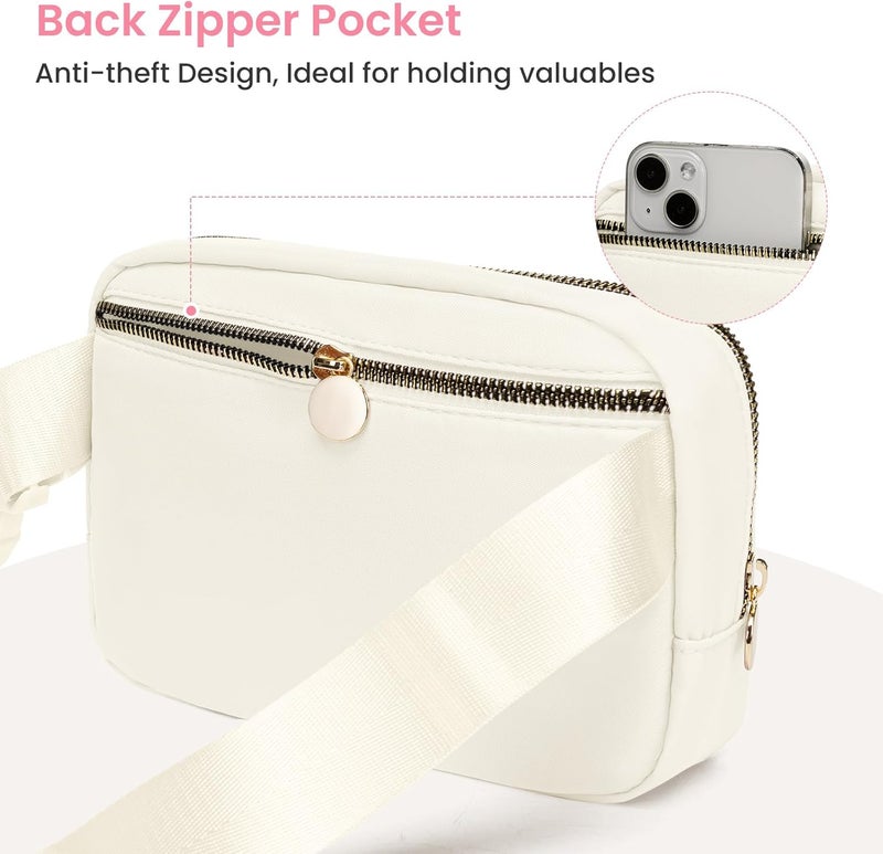 YQE Birthday Gifts for Girls, 4 5 6 7 8 9 10 11 12 13 Year Old Girl Gifts for Teens Kids Daughter Sister Her, Cute Fanny Pack Belt Bag Crossbody Bag Trendy Stuff for Girls Women Teen (Beige, A) - Image 4